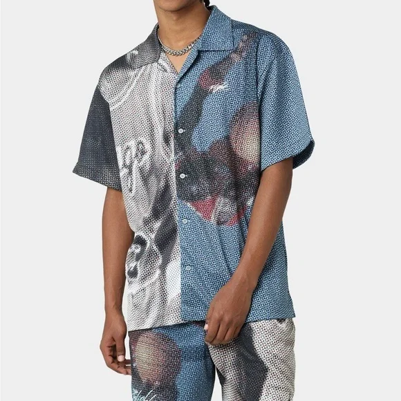 AIR JORDAN FLIGHT HERITAGE BUTTON DOWN GRAPHIC SHIRT - Picture 2 of 4